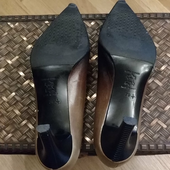 Beautiful Claudio Fracassa Heels Leather 7.5 - Picture 5 of 8